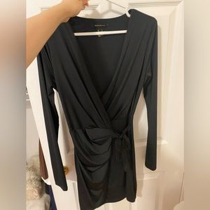 Revamped long sleeve black dress (never been worn)